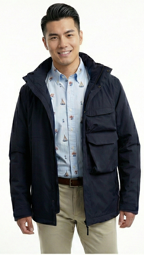 Raincoat with pocket1